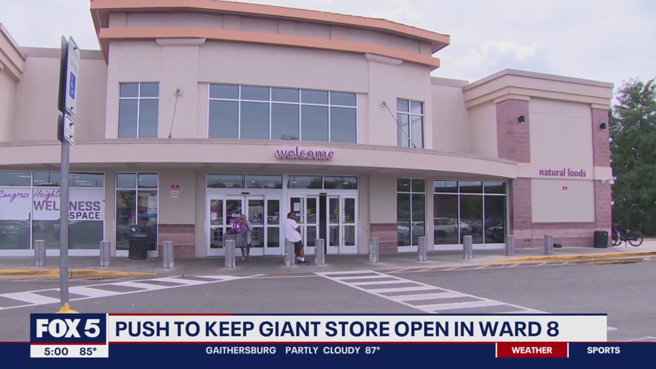 Residents rally to keep Giant open in Ward 8 | FOX 5 DC