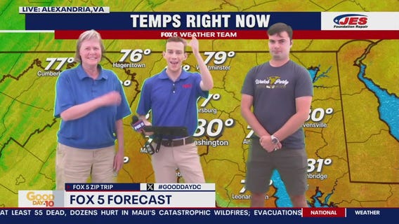 Weather forecast fun at Potomac Yard!