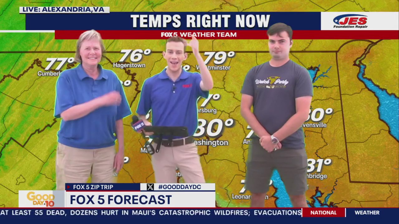 Weather forecast fun at Potomac Yard!