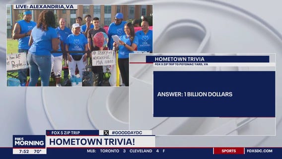 Hometown Trivia with fans at Potomac Yard