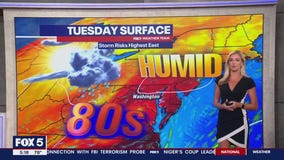 Warm and humid for Tuesday August 15