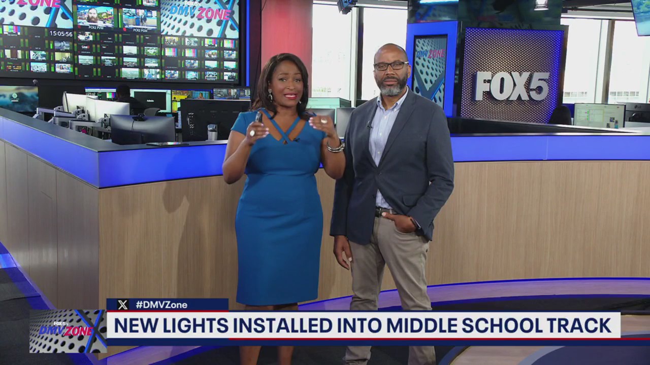 New lights installed into Middle School track