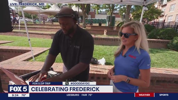 DJ Baspy with the tunes in Frederick!