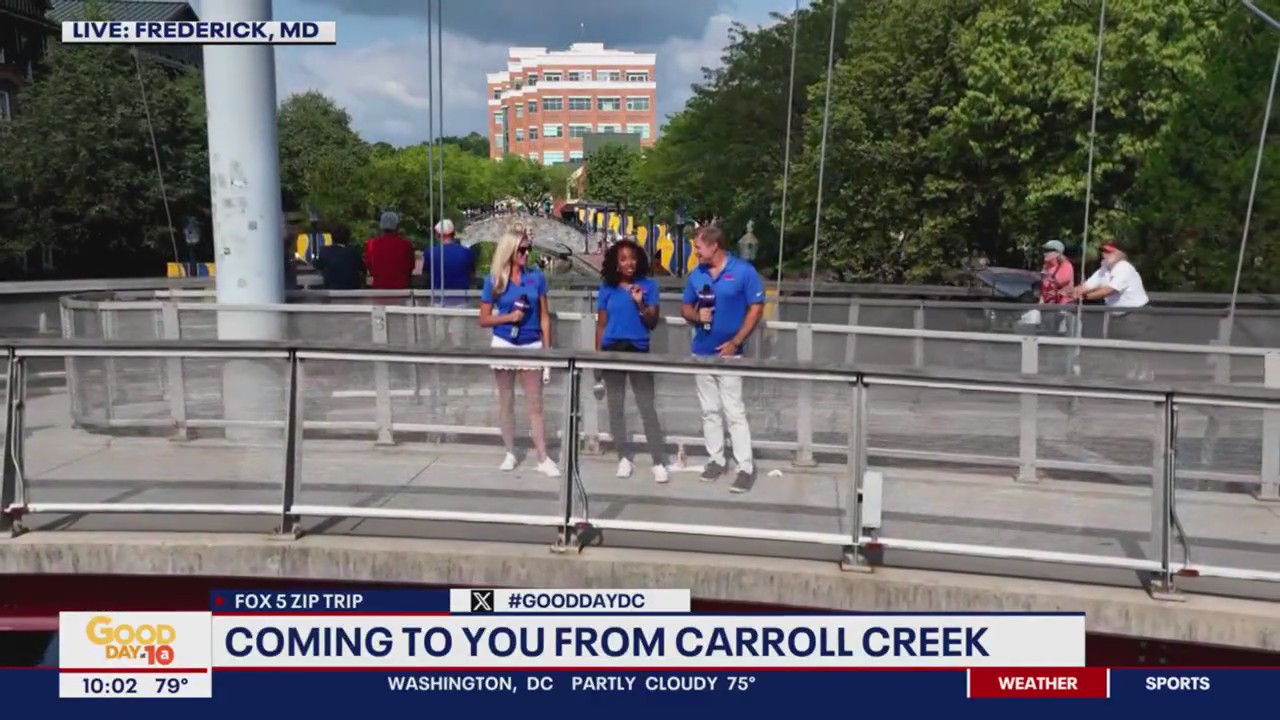 Views of Carroll Creek in Frederick