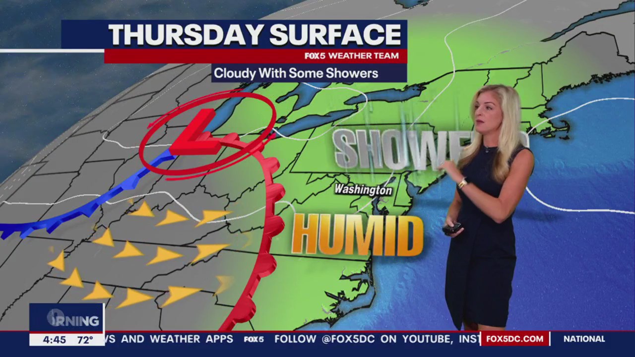FOX 5 Weather forecast for Thursday, August 24