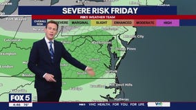FOX 5 Weather forecast for Friday, August 25