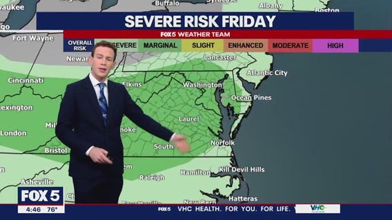 FOX 5 Weather forecast for Friday, August 25