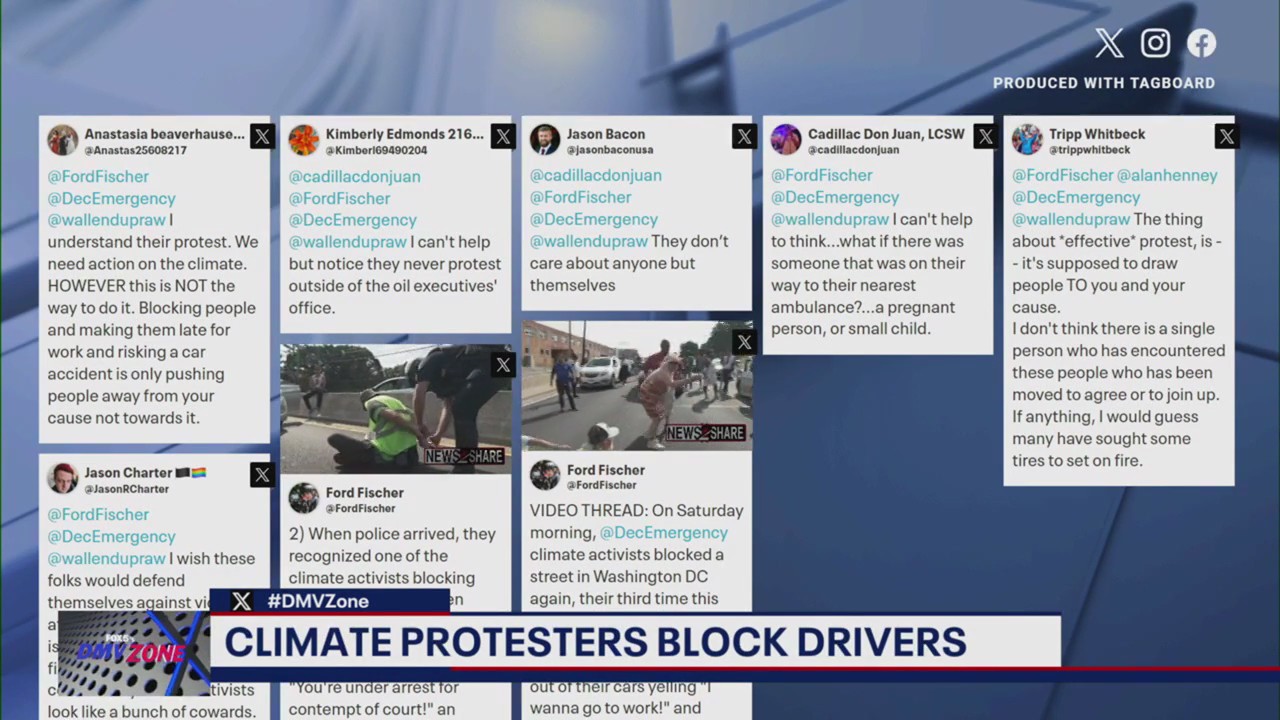 Climate protesters block drivers