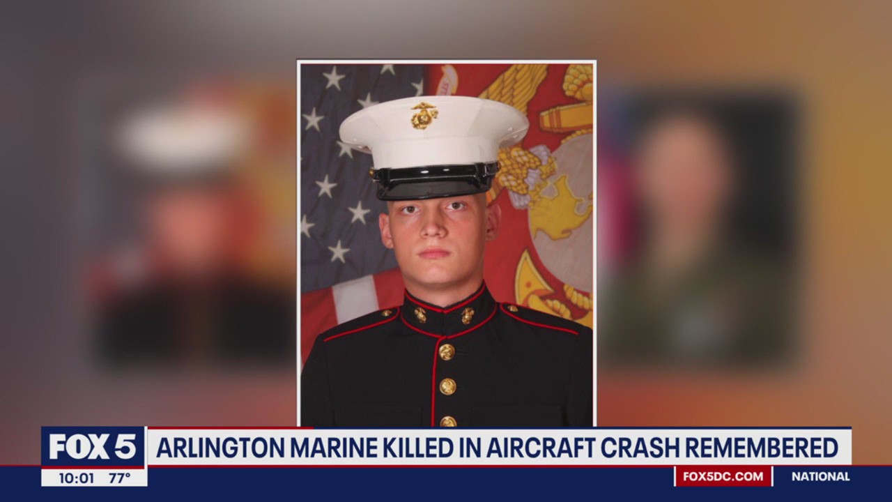 Arlington marine killed in aircraft crash remembered | FOX 5 DC