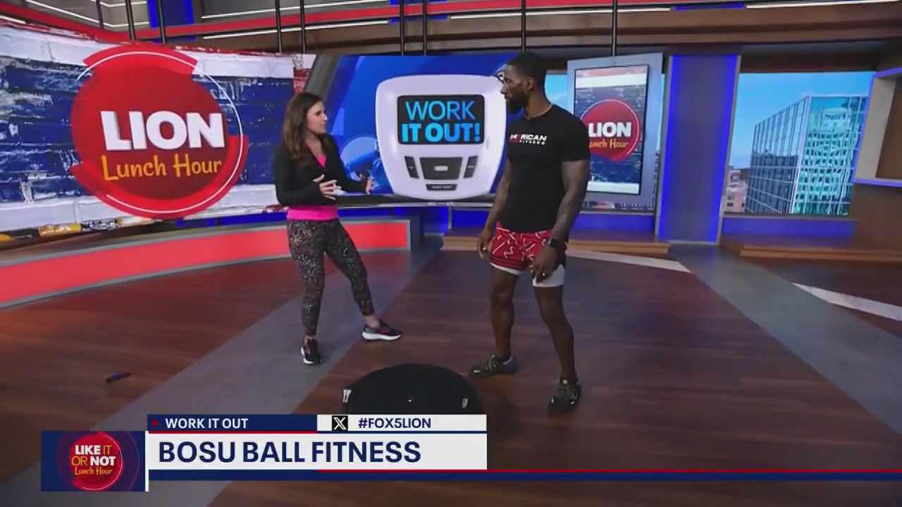 Bosu ball fitness with Kyle Arrington