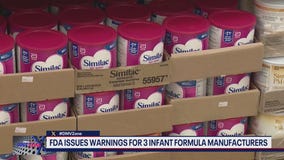 FDA issues warnings for 3 infant formula manufacturers