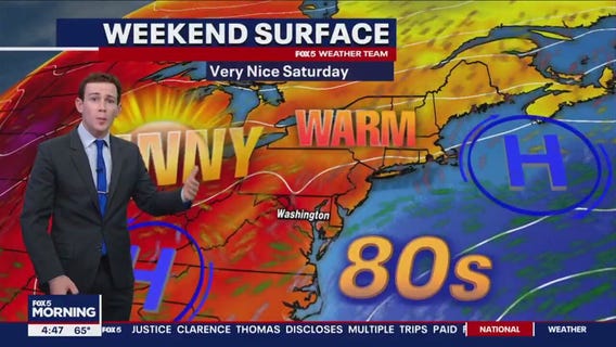 FOX 5 Weather forecast for Friday, September 1