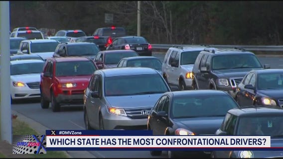Which state has the most confrontational drivers?
