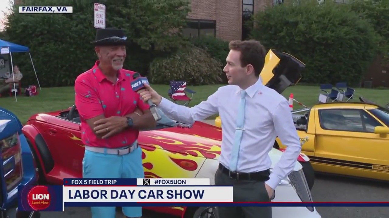 Matthew Cappucci checks out the 24th Annual Labor Day Car Show in Fairfax, VA
