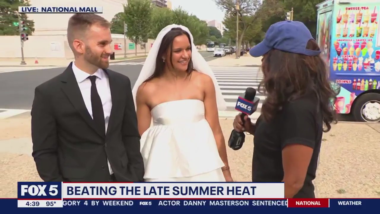 Couple elopes in DC amidst heatwave | FOX 5 DC