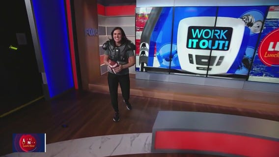 Work It Out: Erin trains like an NFL player!