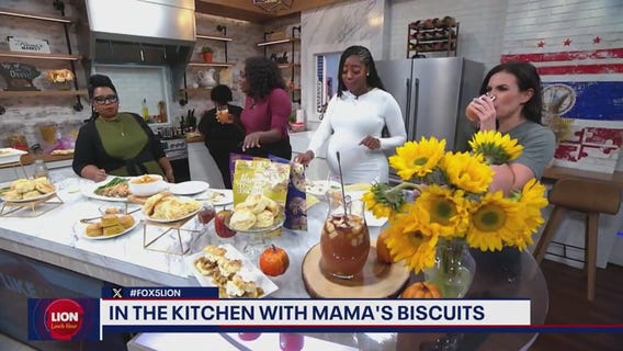 Mama's Biscuits makes pumpkin soup and chicken biscuit sandwiches!