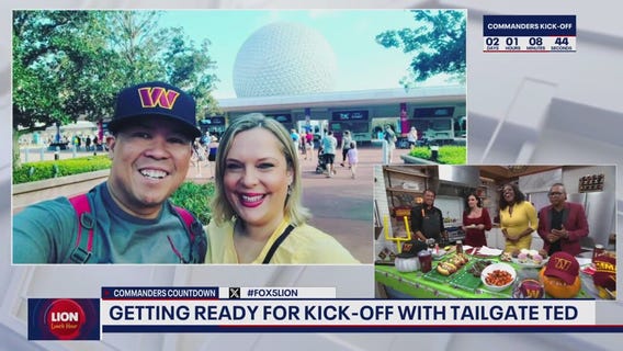 Getting ready for kick-off with Tailgate Ted