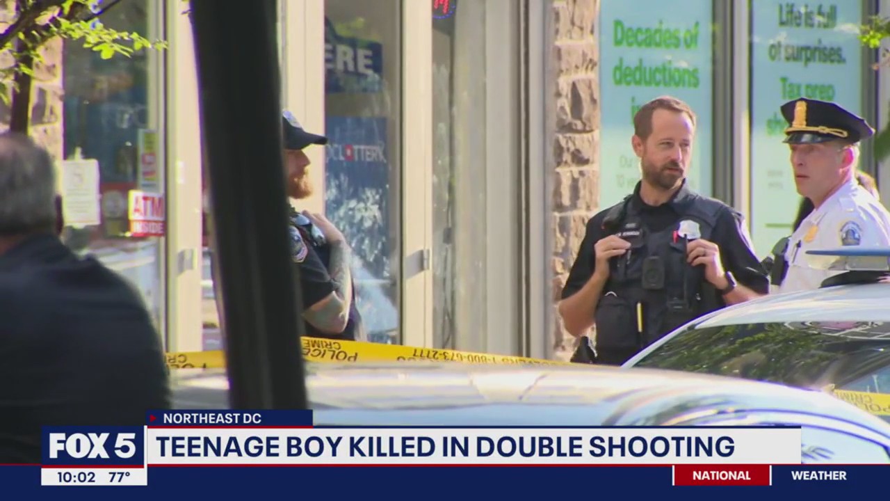 Teenage boy killed in double shooting in Northeast | FOX 5 DC
