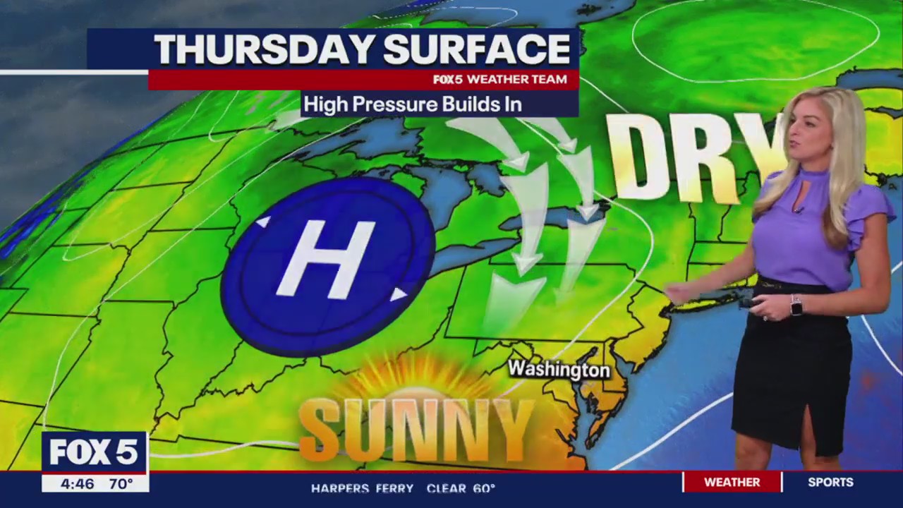 FOX 5 Weather forecast for Thursday, September 14