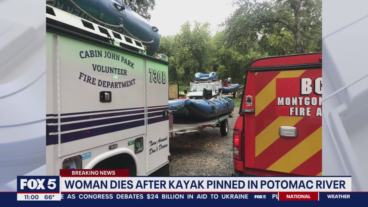 Woman dies after kayak pinned on Potomac River | FOX 5 DC