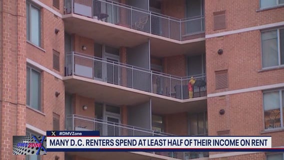 Many DC renters spend at least half their income on rent