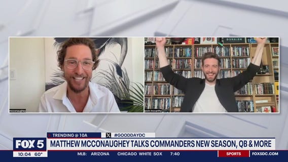 Matthew McConaughey is a HUGE Commanders fan
