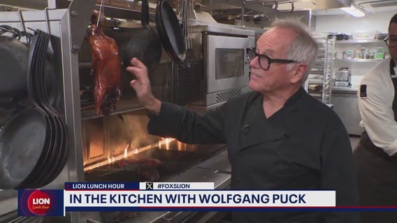 Chef Wolfgang Puck grills up New York steak for his fall menu
