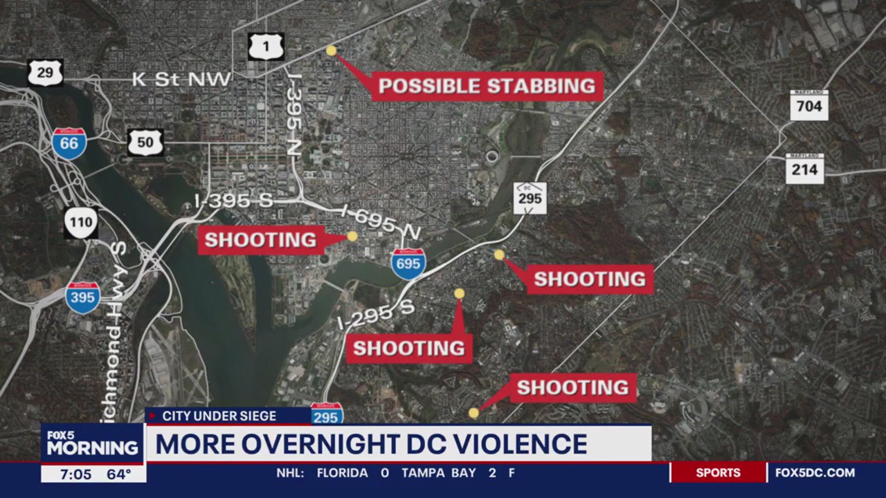 City Under Siege: Several overnight shootings under investigation in DC ...