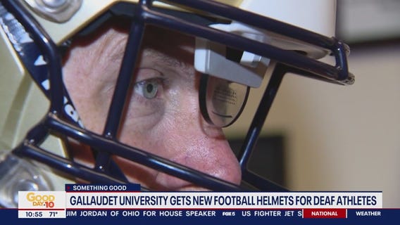 Gallaudet creates high-tech football helmets for the hearing impaired