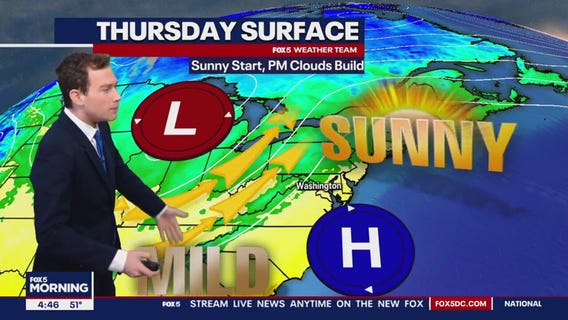 FOX 5 Weather forecast for Thursday, October 19
