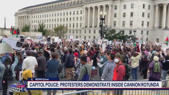 Capitol Police: Protesters demonstrate inside Cannon Rotunda