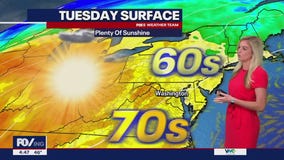 FOX 5 Weather forecast for Tuesday, October 24