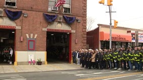 Death of FDNY firefighter: Bunting ceremony
