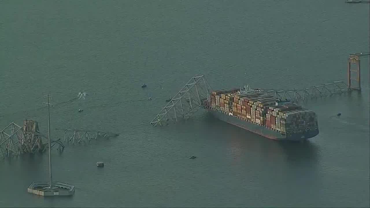 Hear the moments before the Baltimore Key Bridge collapsed | FOX 5 DC