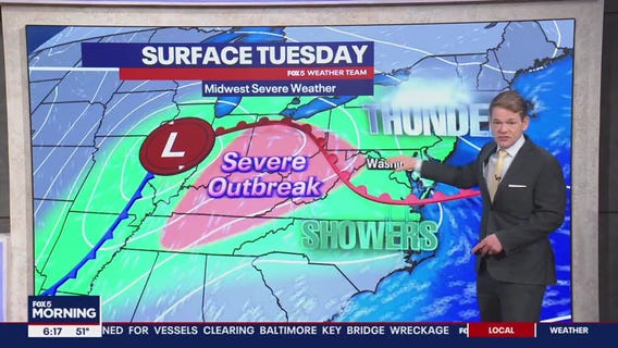 FOX 5 Weather forecast for Tuesday, April 2