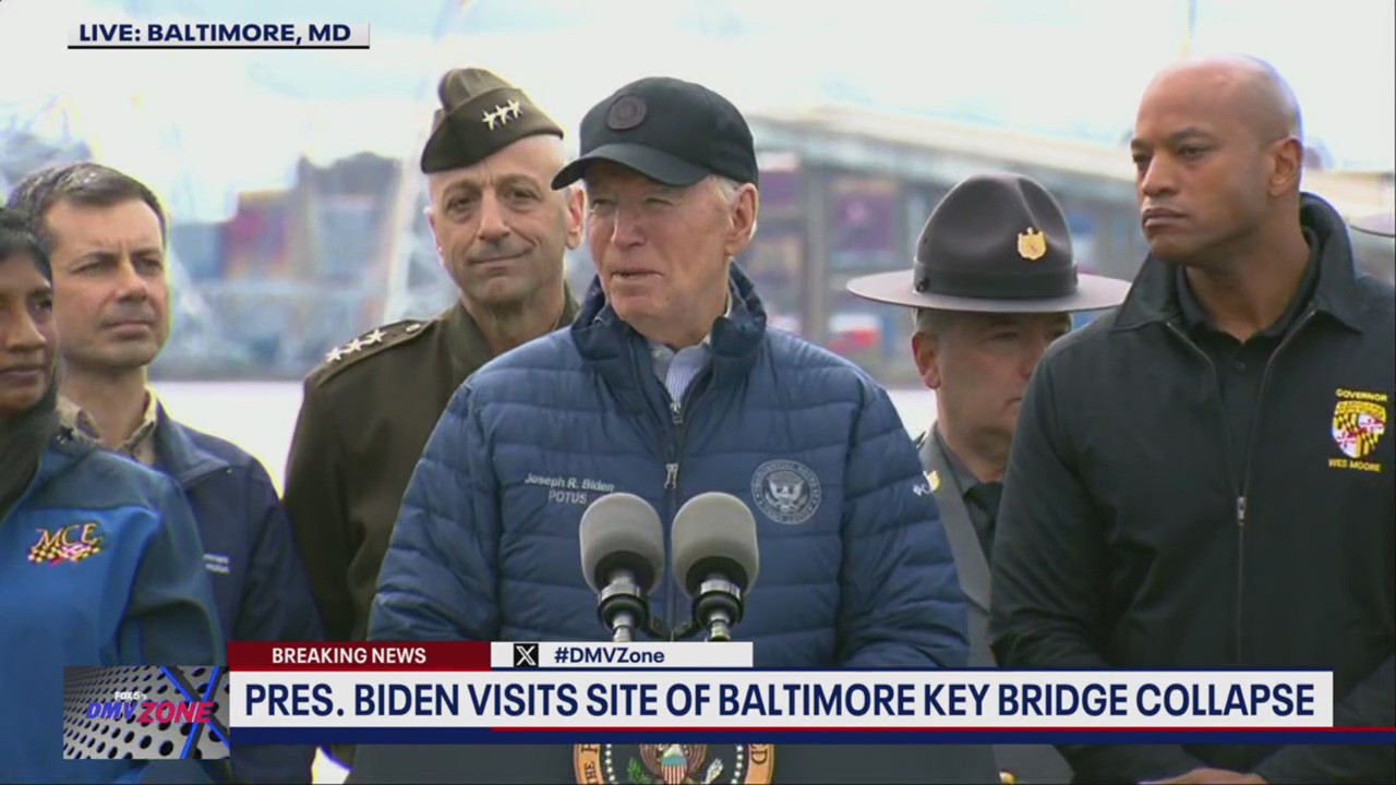 Biden: "Union labor and American steel" will rebuild Baltimore bridge