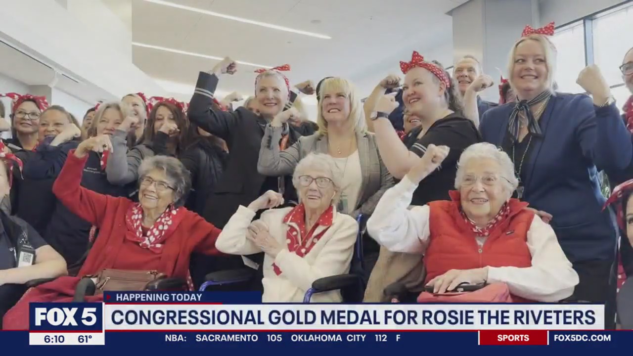Rosie The Riveter honored with a Congressional Gold Medal