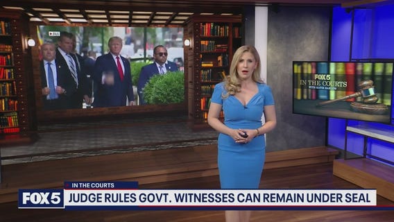 Judge rules government witnesses in Trump document mishandling case can remain under seal