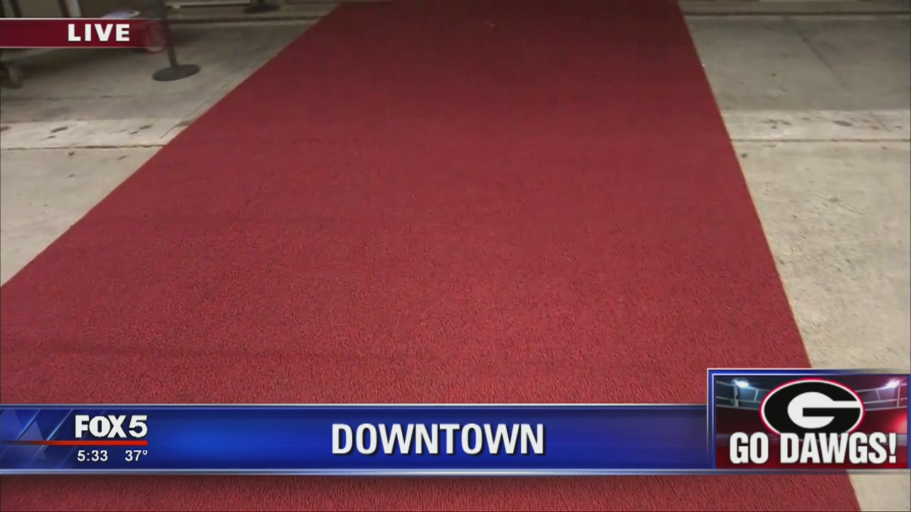 Red carpet rolled out for the Georgia Bulldogs