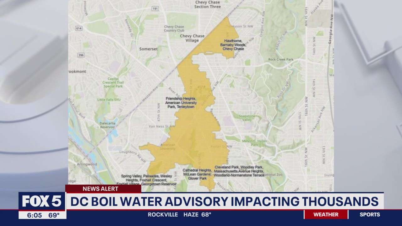 Boil water advisory for Northwest DC | FOX 5 DC