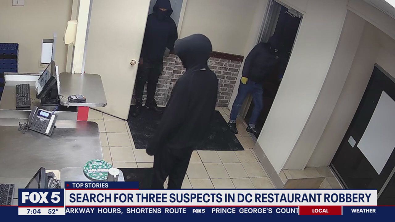 DC police searching for 3 suspects in restaurant robbery | FOX 5 DC
