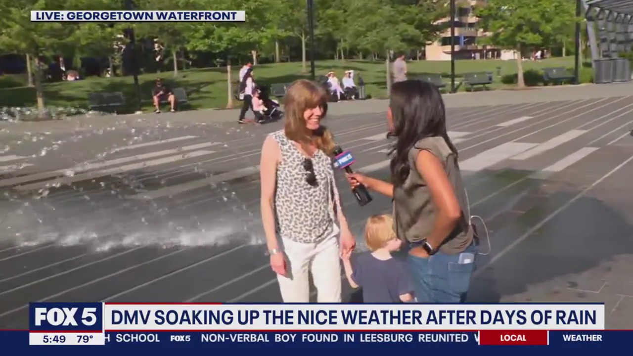 DMV resident soaking up the sun after days of dreary rain | FOX 5 DC