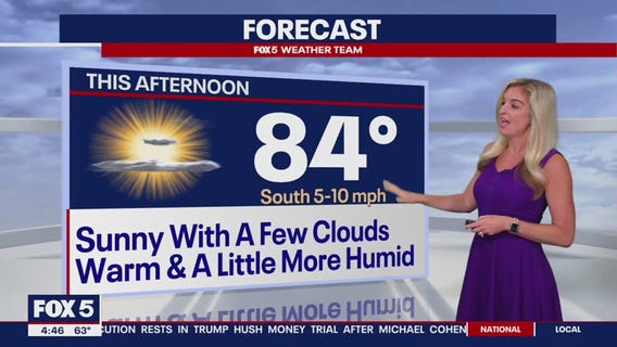 FOX 5 Weather forecast for Tuesday, May 21