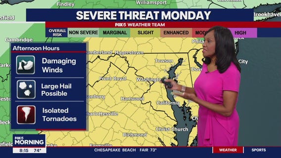 Severe storms possible for Memorial Day