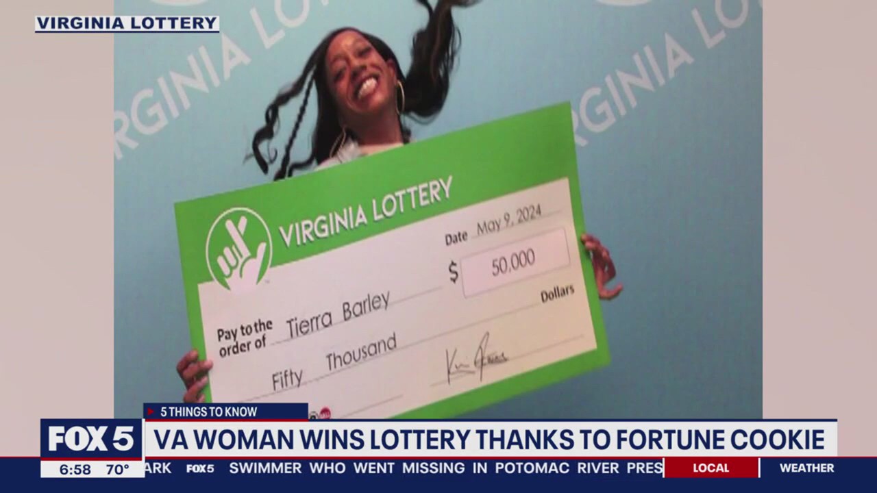 Virginia woman wins $50K Powerball prize using lucky numbers found in fortune cookie