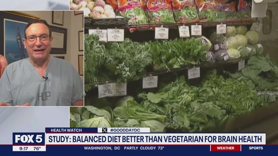 Study: Balanced diet better than vegetarian for brain health