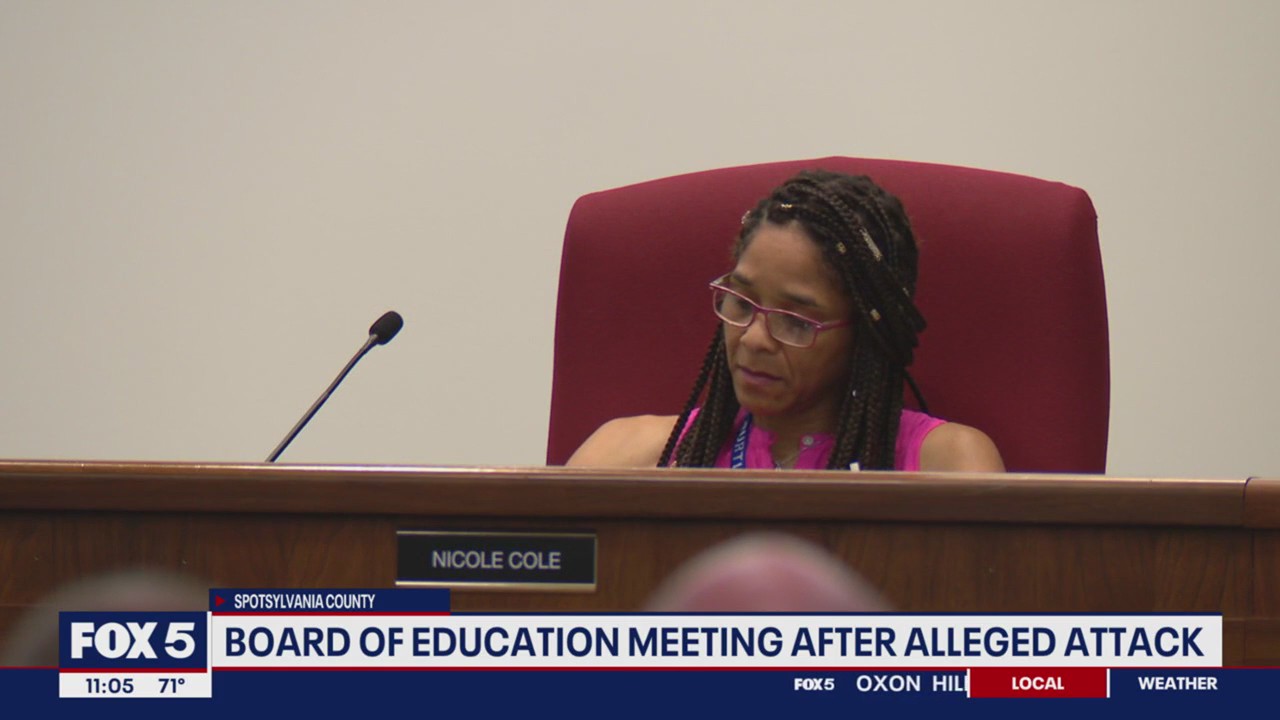 Spotsylvania School Board meeting held after alleged attack | FOX 5 DC