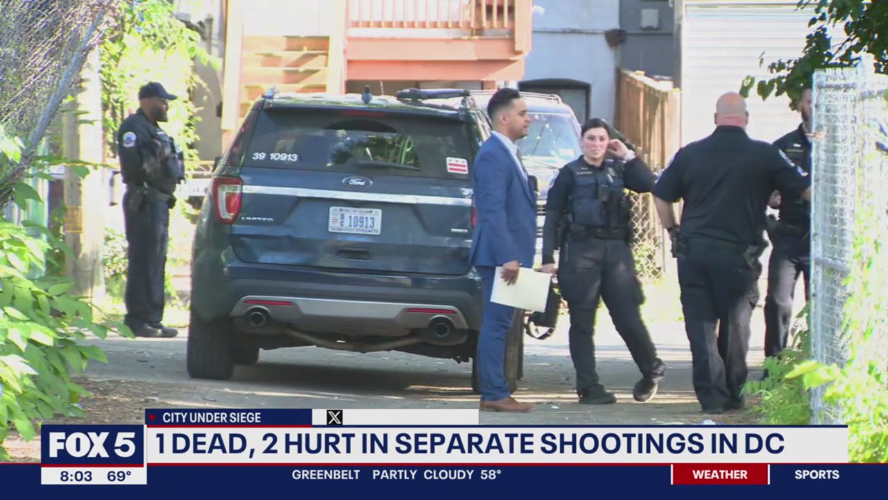1 dead, 2 hurt in separate DC shootings | FOX 5 DC