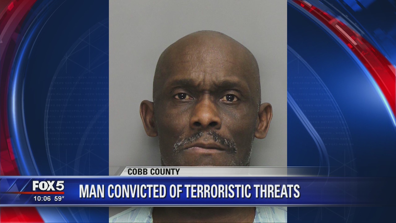 Man convicted of terroristic threats | FOX 5 Atlanta